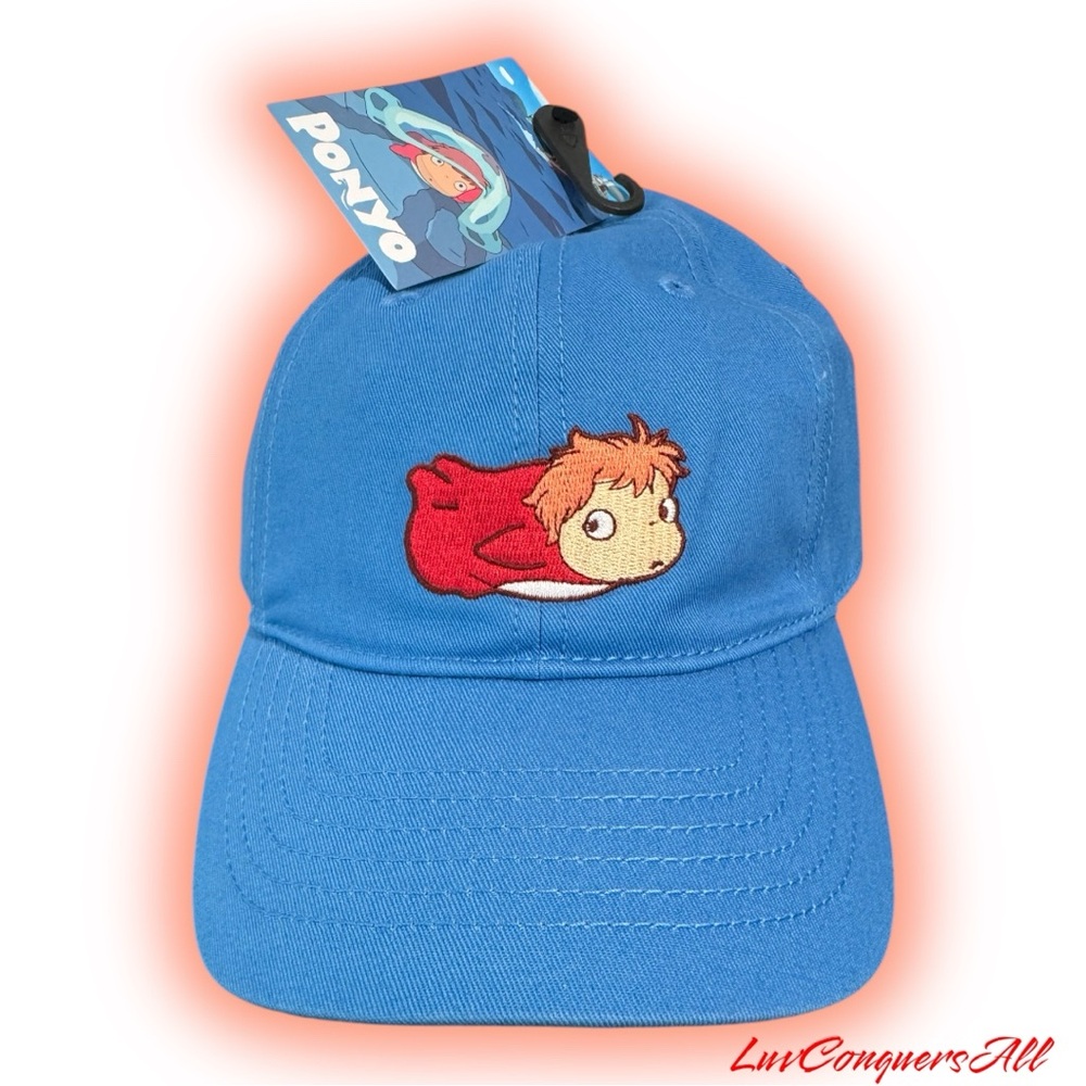 Studio Ghibli Ponyo Portrait Chenille Blue Cap